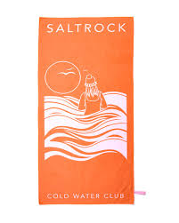 SALTROCK COLD WATER CLUB TOWEL LITE ORANGE - MICRO FIBRE