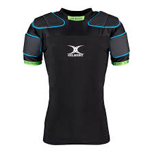 GILBERT CHARGER X1.1 RUGBY BODY ARMOUR BLACK/GREEN