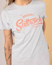 Load image into Gallery viewer, SALTROCK LADIES TRADEMARK STRIPE T SHIRT GREY
