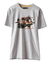 SALTROCK  MENS RETRO CAMPER T SHIRT GREY