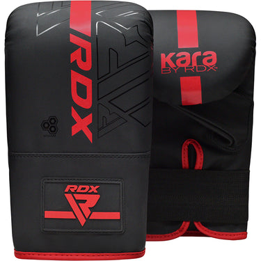 RDX F6 BOXING BAG MITTS RED
