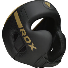 Load image into Gallery viewer, RDX F6 KARA HEADGUARD BLACK/GOLD
