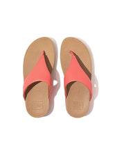 Load image into Gallery viewer, FITFLOP LADIES FLIPFLOPS LULU LEATHER TOEPOST ROSY CORAL
