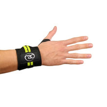 Load image into Gallery viewer, FIT MAD LIFTING WRIST SUPPORT WRAPS BLACK/YELLOW
