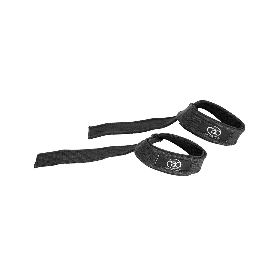 FIT MAD PADDED LIFTING STRAPS BLACK
