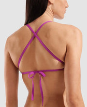 Load image into Gallery viewer, ARENA WOMENS TEAM TOP TIE BACK SOLID WATER-VERY FUCHSIA
