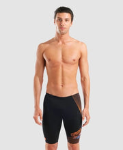 Load image into Gallery viewer, ARENA MENS DESIGN JAMMMERS BLACK/ORANGE/TURQUIOSE
