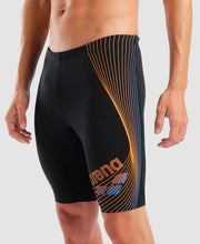 Load image into Gallery viewer, ARENA MENS DESIGN JAMMMERS BLACK/ORANGE/TURQUIOSE
