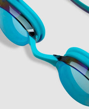 Load image into Gallery viewer, ARENA PYTHON JUNIOR MIRROR SWIMMING GOGGLE EMERALD/PEACOCK
