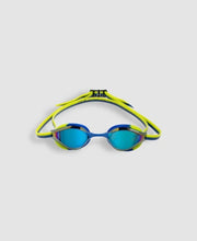 Load image into Gallery viewer, ARENA JUNIOR PYTHON MIRROR SWIMMING GOGGLE BLUE/LIME
