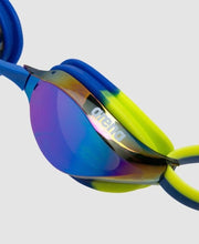 Load image into Gallery viewer, ARENA JUNIOR PYTHON MIRROR SWIMMING GOGGLE BLUE/LIME
