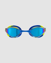 Load image into Gallery viewer, ARENA JUNIOR PYTHON MIRROR SWIMMING GOGGLE BLUE/LIME
