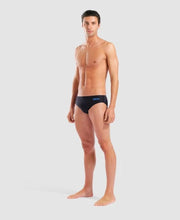 Load image into Gallery viewer, ARENA HYPERFLOW MENS SOLID BRIEF BLACK/BLUE
