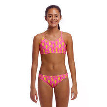 Load image into Gallery viewer, FUNKITA GIRLS RACERBACK TWO PIECE STUNNER PINK

