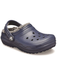 Load image into Gallery viewer, CROCS TODDLER CLASSIC LINED CLOG NAVY
