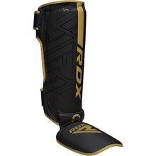 Load image into Gallery viewer, RDX F6 KARA MMA SHIN INSTEP GUARDS BLACK/GOLD
