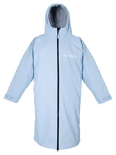 Load image into Gallery viewer, TWO BARE FEET ADULT ELEMENTAL CHANGING DRY ROBE ICE BLUE/GREY SMALL-MEDIUM
