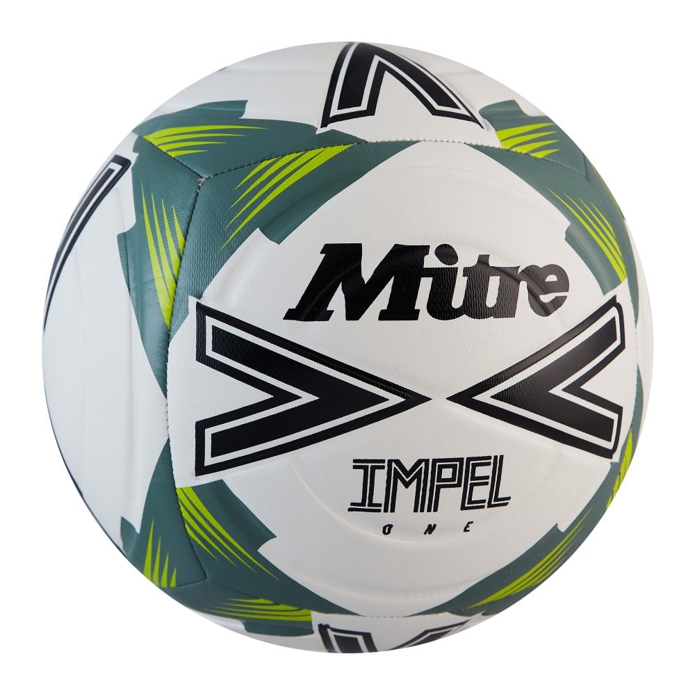 MITRE IMPEL ONE  TRAINING FOOTBALL WHITE/BLACK/GREEN