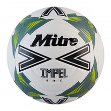 Load image into Gallery viewer, MITRE IMPEL ONE  TRAINING FOOTBALL WHITE/BLACK/GREEN
