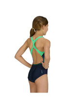 Load image into Gallery viewer, ZOGGS GIRLS FLAIR ROWLEEBACK SWIMSUIT NAVY
