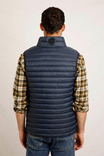 Load image into Gallery viewer, WEIRD FISH MENS LANGTREE RECYCLED SHOWERPROOF PADDED GILET NAVY
