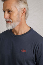 Load image into Gallery viewer, WEIRD FISH MENS FISHED ORGANIC COTTON BRANDED TEE NAVY
