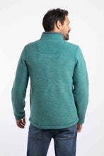 Load image into Gallery viewer, WEIRD FISH MENS SHIRES FULL ZIP FLEECE LEAF GREEN
