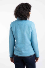 Load image into Gallery viewer, WEIRD FISH WOMENS BEYONCE 1/4 ZIP FLEECE SKY BLUE
