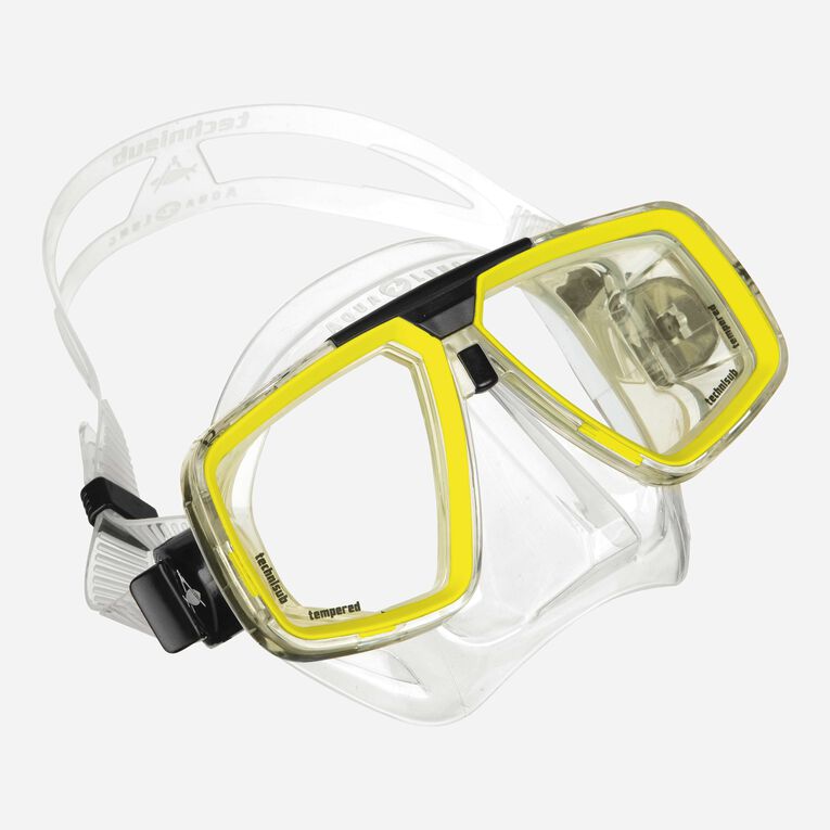 AQUALUNG LOOK MASK ADULT - CLEAR/YELLOW