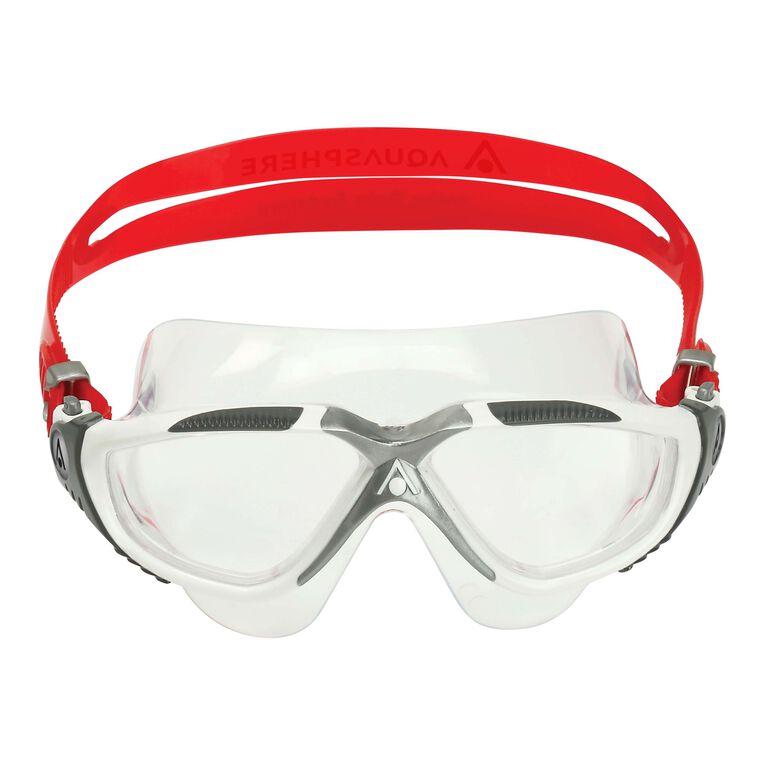 AQUASPHERE VISTA SENIOR SWIMMING GOGGLES WHITE/RED