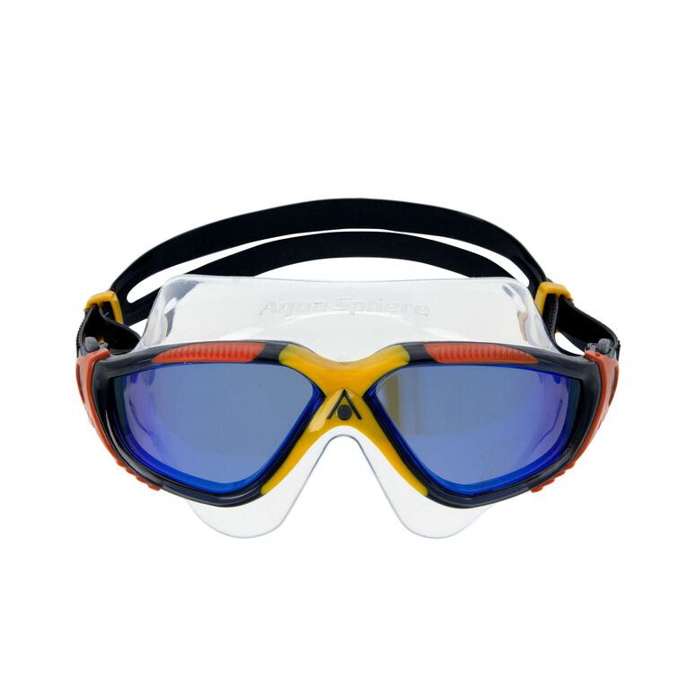 AQUASPHERE SENIOR VISTA GOGGLE ORANGE/YELLOW MIRROR LENS