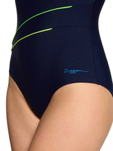 Load image into Gallery viewer, ZOGGS WOMENS OCTANE ADJUSTABLE MACMASTERS SCOOPBACK SWIMSUIT NAVY
