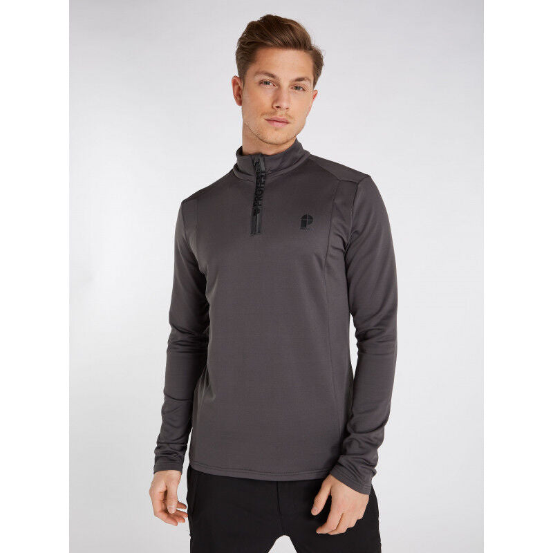 PROTEST REWILL 1/4 ZIP ACTIVE TOP DEEP GREY