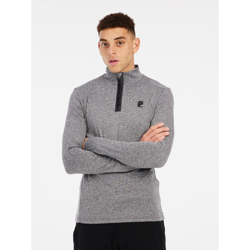 PROTEST REWILL 1/4 ZIP ACTIVE TOP DARK GREY