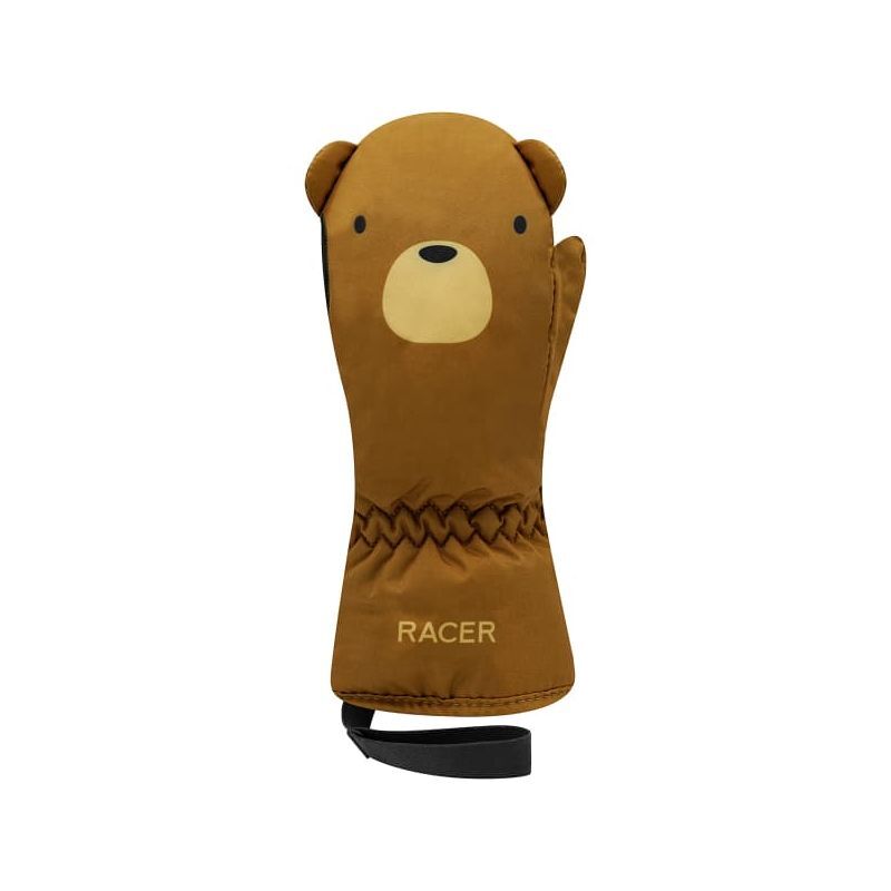 RACER BABYPRINT TODDLER SKI MITTS BROWN BEAR