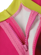 Load image into Gallery viewer, ZOGGS BABY GIRLS RAINBOW FLEECE LINED FULL BODY JUMPSUIT MAGENTA
