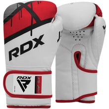 Load image into Gallery viewer, RDX JUNIOR BOXING GLOVE J7 WHITE/RED/BLACK 6OZ
