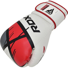 Load image into Gallery viewer, RDX JUNIOR BOXING GLOVE J7 WHITE/RED/BLACK 6OZ
