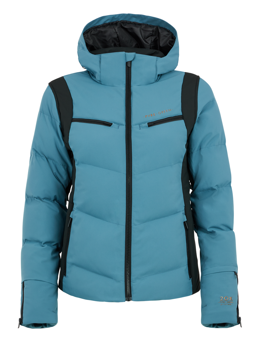 PROTEST WOMENS PRTIKU SNOWSKI PUFFER JACKET JEWEL BLUE