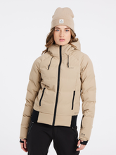 Load image into Gallery viewer, PROTEST WOMENS PRTALYSSUMI SNOWSKI PUFFER JACKET BAMBOO BEIGE
