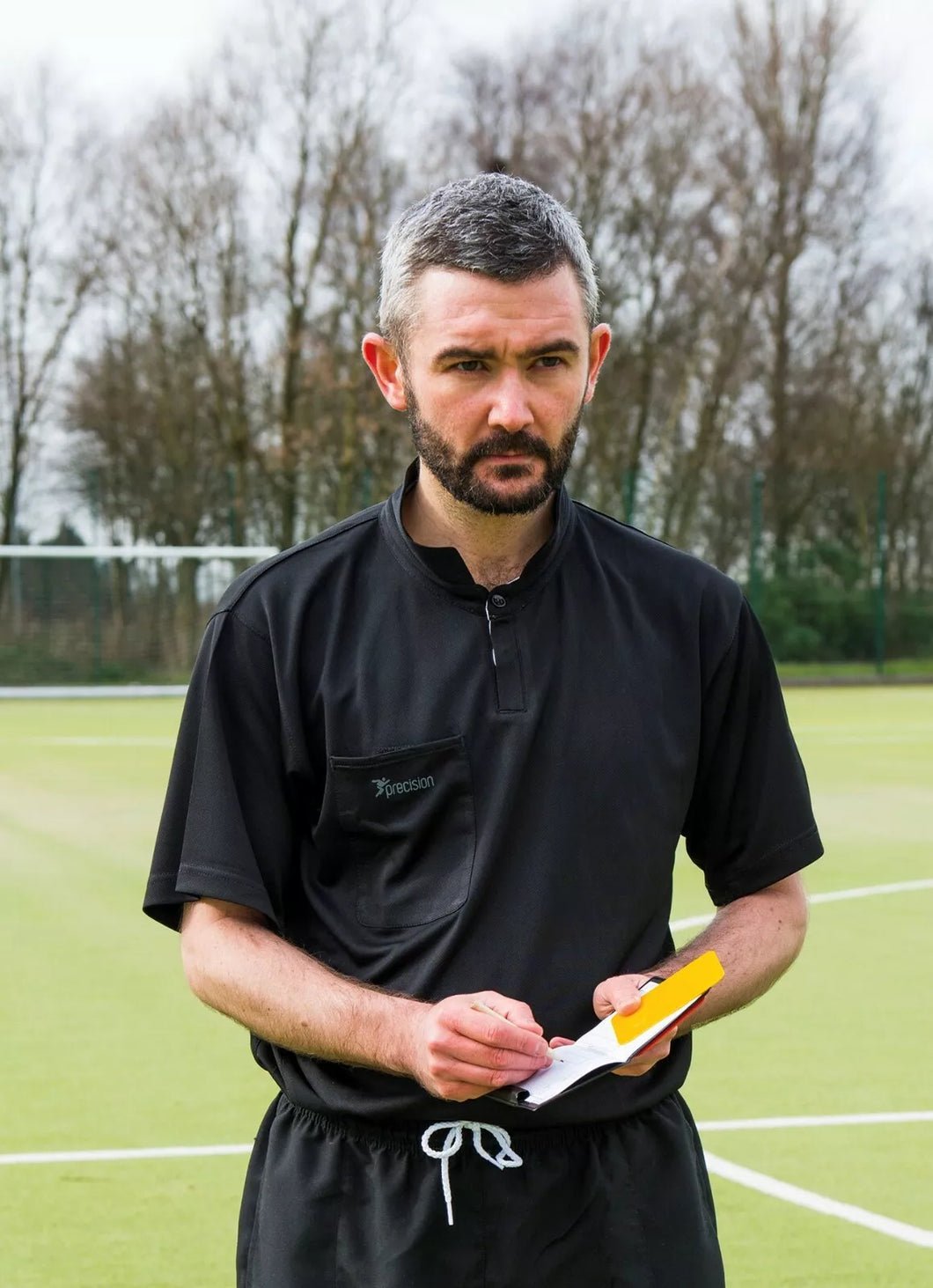 PRECISION REFEREE SHORT SLEEVE TOP BLACK