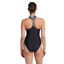 Load image into Gallery viewer, ZOGGS WOMENS ONE PIECE ZIP SWIMSUIT BLACK
