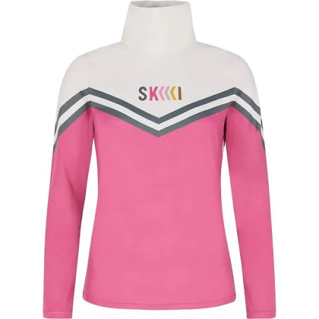 PROTEST WOMENS PRTMERCI 1/4 ZIP ACTIVE TOP ROSE DUST