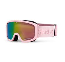 Load image into Gallery viewer, SINNER JUNIOR DUCK MOUNTAIN GOGGLES MATTE PINK WITH PINK LENS
