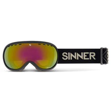 Load image into Gallery viewer, SINNER SENIOR VORLAGE MATTE BLACK  RED MIRROR LENSE
