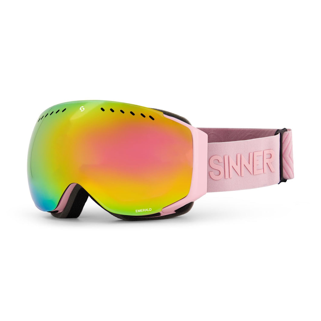 SINNER SENIOR EMERALD SKI GOGGLE MATTE LIGHT PINK