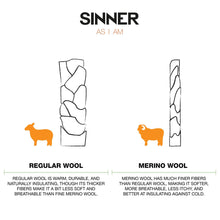 Load image into Gallery viewer, SINNER MERINO SKI SOCKS BLACK SINGLE PACK
