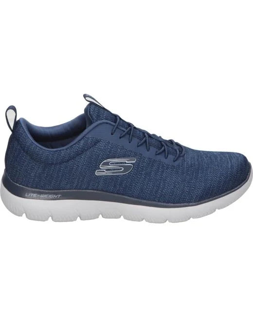 SKECHER MENS  SUMNITS SORENX TRAINER NAVY/GREY