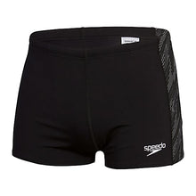 Load image into Gallery viewer, SPEEDO MENS HYPERBOOM PANEL AQUASHORT BLACK/WHITE
