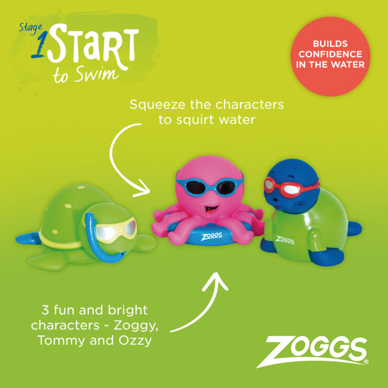 Zoggs Kid's Little Splashems- Juguetes Para El Agua (Paquete De 3
